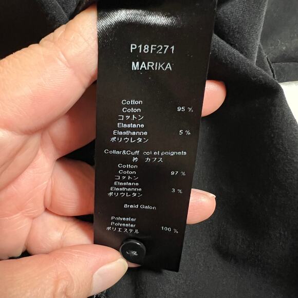 Anne Fontaine Marika Short Sleeve Button Up Shirt Size 40 (6-8) NEW Minimalist - Picture 8 of 10